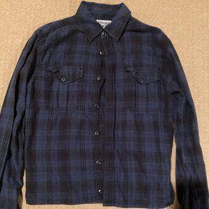 Blue and Black Converse Flannel